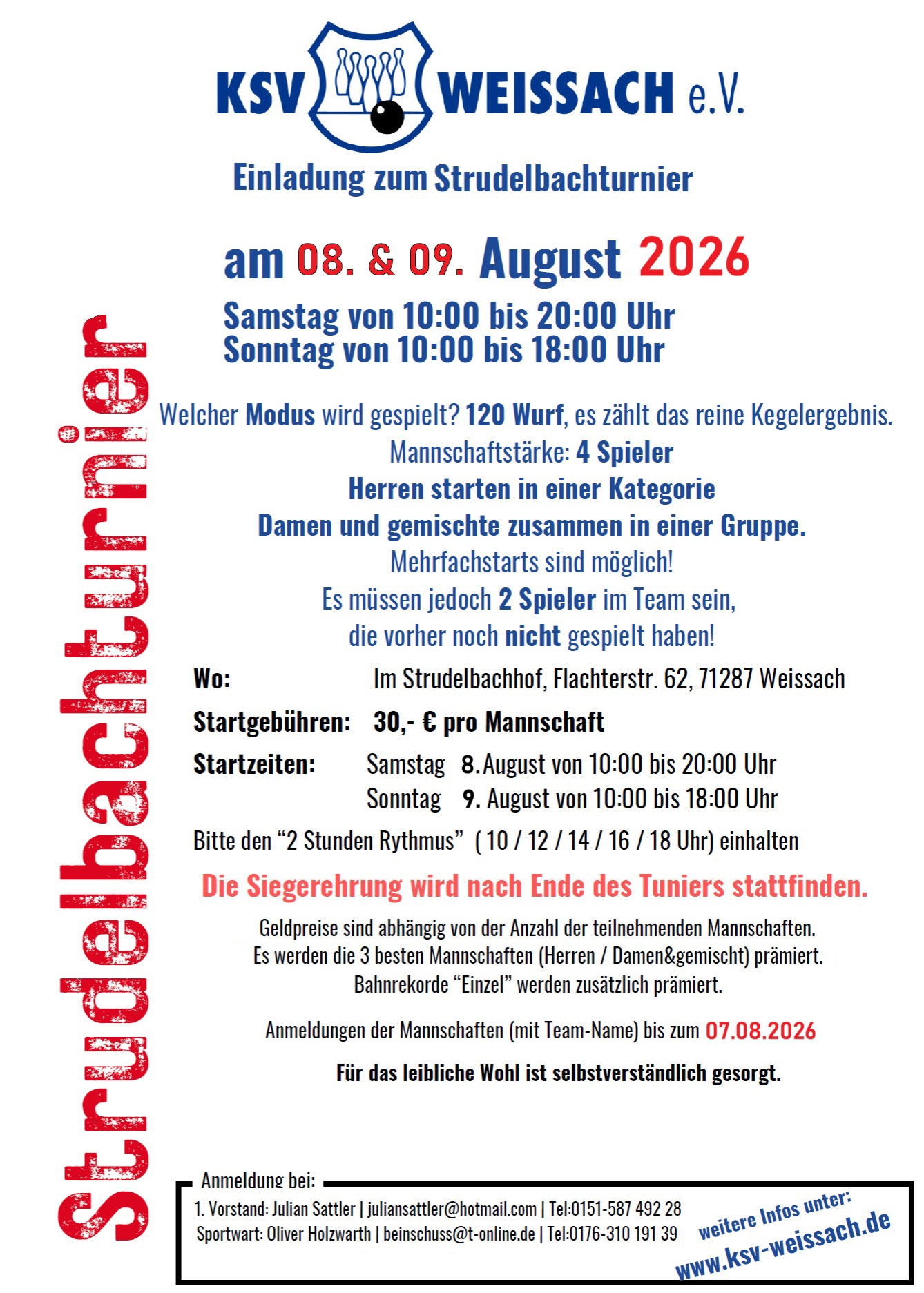 Strudelbachturnier 2026 Strudelbachturnier 2026