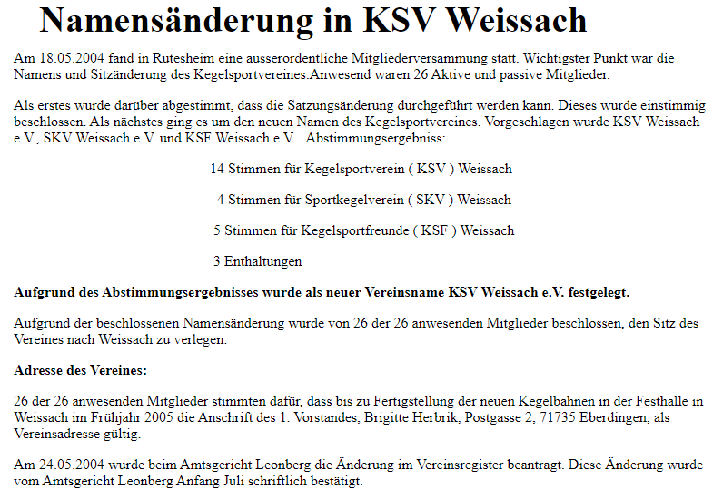 Namensänderung Namensänderung